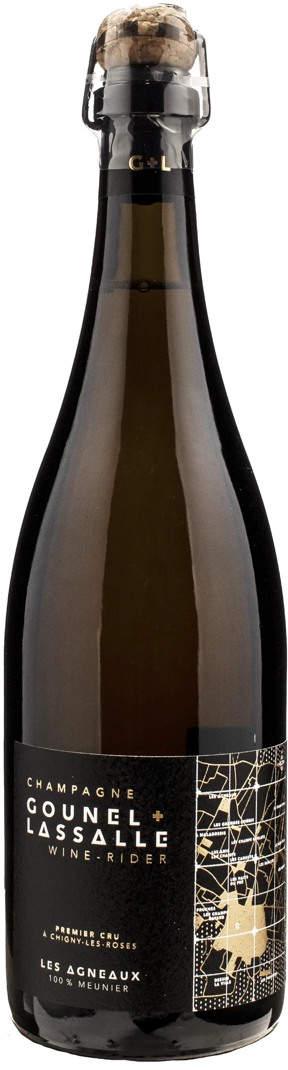 Champagne Gounel-Lassalle Champagne 1er Cru Brut Nature Meunier Les Agneaux 750 ML