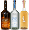 Codigo 1530 Tequila combo pack with three premium bottles including Barrel Strength Añejo, Blanco, and Rosa Reposado variants.