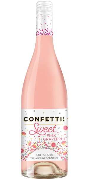 Confetti Sweet Pink Grapefruit Flavored Wine 750 ML