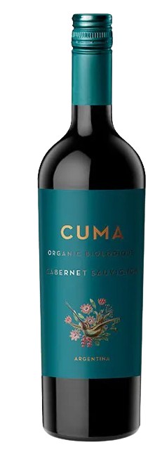 Cuma Winemaker's Selection Cabernet Sauvignon 750ml bottle with dark ruby-red wine from Calchaqui Valley vineyards