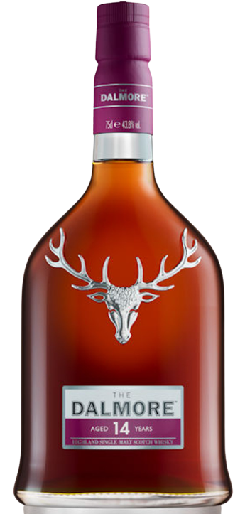 Dalmore 14 Year Highland Single Malt Scotch Whiskey 750ml bottle with rich caramel and vanilla flavor aged 14 years