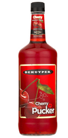 Dekuyper Sweet & Sour Cherry Schnapps 1L bottle with vibrant label.