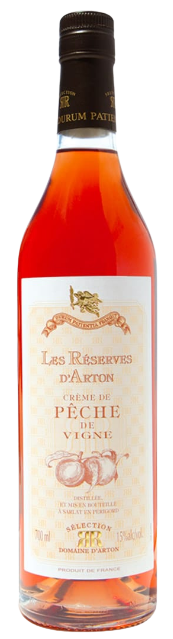 Domaine Darton Les Reserves Darton Creme De Peche De Vignes 750 ML peach liqueur bottle