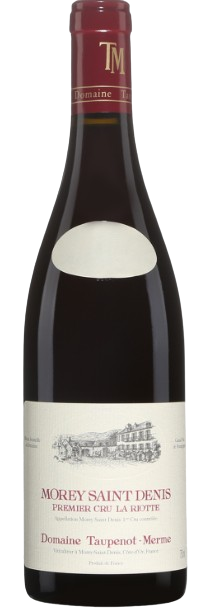 Domaine Taupenot Merme Morey Saint Denis La Riotte Premier Cru 2019 Burgundy red wine bottle with strawberry and violet notes
