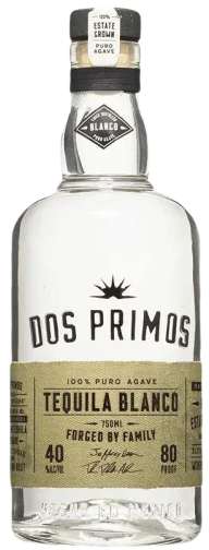 Dos Primos Tequila Blanco Tequila 100% De Agave 750 ML