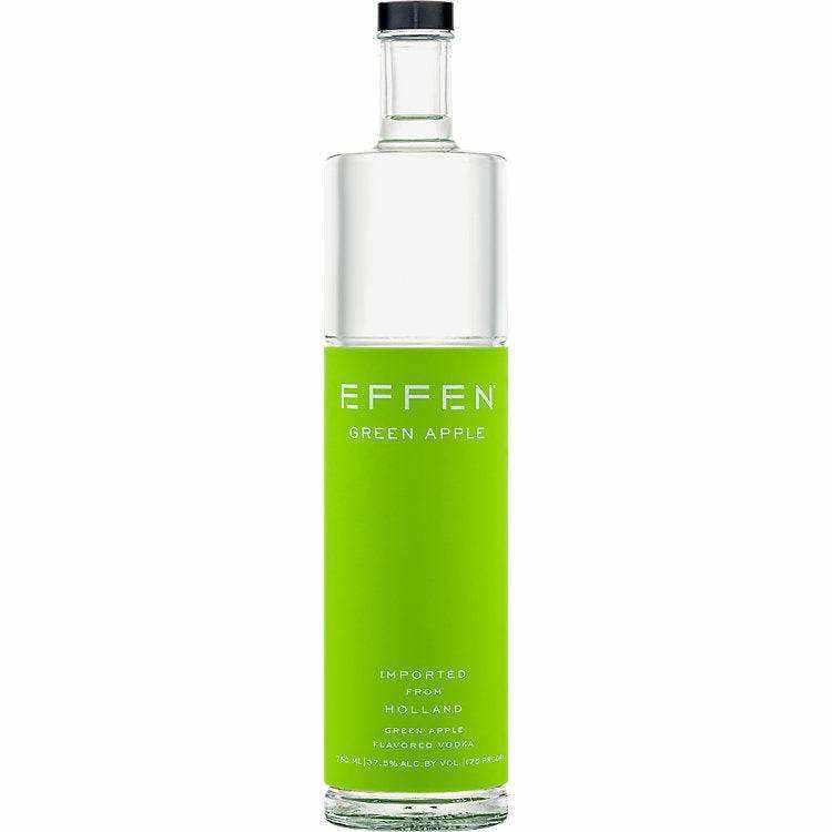 Effen Green Apple Flavored Vodka 750ml bottle.