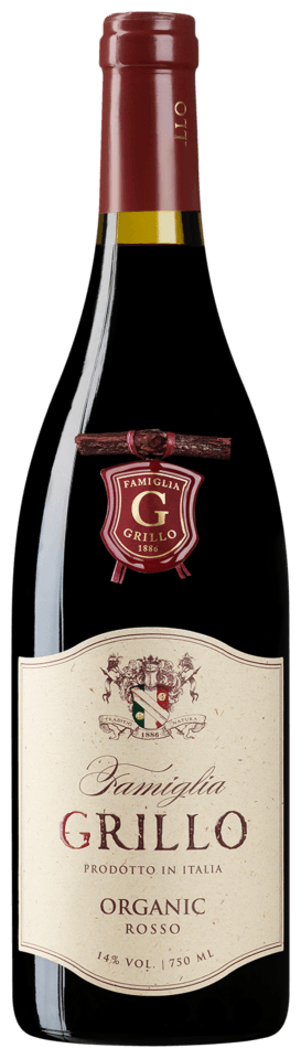 Famiglia Grillo Organic Vino Rosso 750 ML