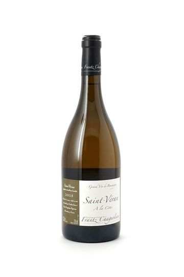 Bottle of Frantz Chagnoleau Saint Veran A La Cote 2015 white Burgundy wine 750 ML