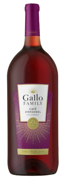 Gallo Family Zinfandel Café 1.5L – Smooth & Fruity California Red Wine