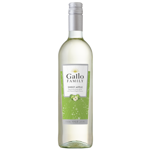 Gallo Family Vineyards Sweet Apple flavored wine bottle 750ml