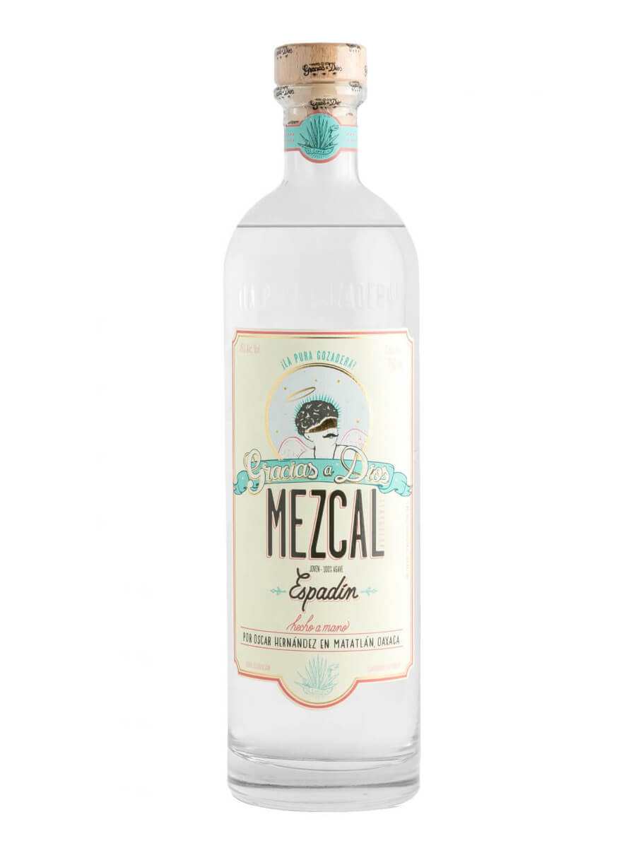 Gracias A Dios Mezcal Espadin Joven bottle 750 ML, Oaxaca artisan craft distilled.