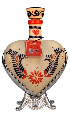 Grand Love Ceramic Heart Reposado Tequila 750 ML