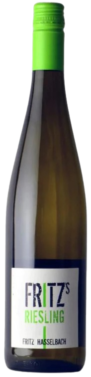 Gunderloch Riesling Fritz'S 2017 wine bottle 750ML with green and white label.