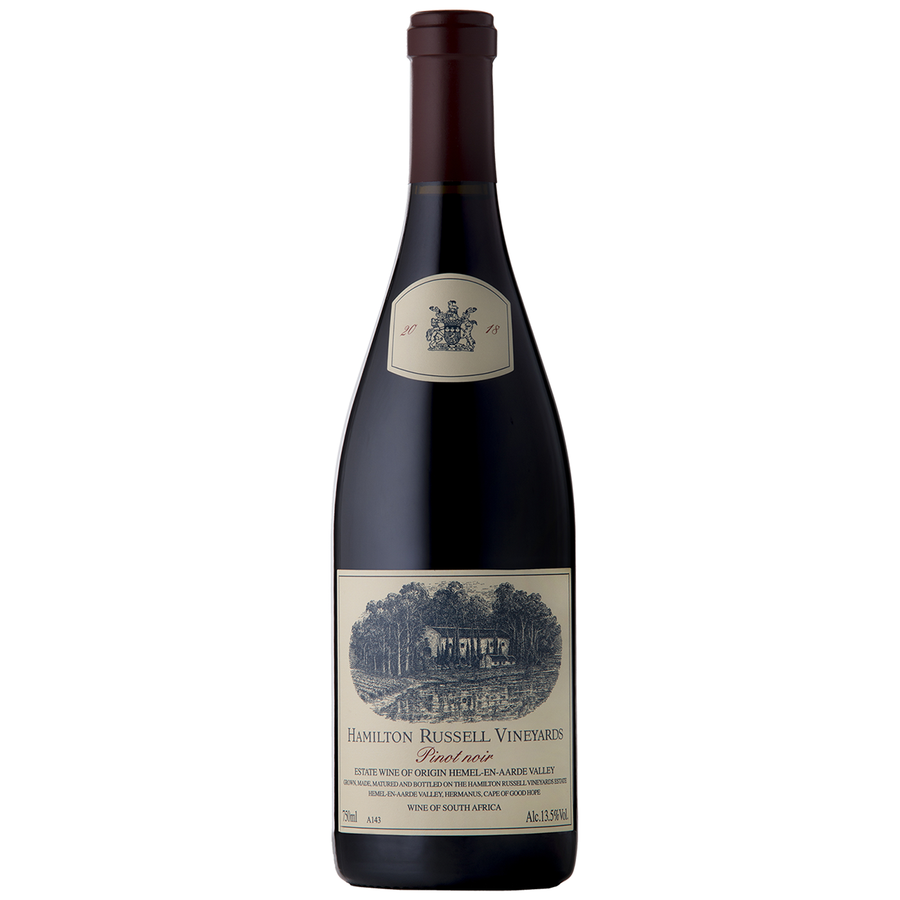 Hamilton Russell Oregon Pinot Noir Zena Crown Eola-Amity Hills 750 ML wine bottle showing refined Oregon Pinot Noir from Zena Crown Vineyard