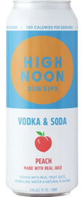 High Noon Spirits Sun Sips Peach Vodka & Soda 700 ML