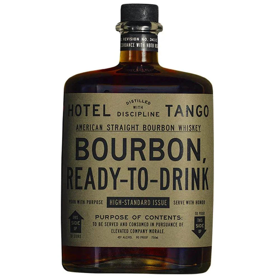 Hotel Tango Red White & Bourbon 750 ML bottle showcasing premium ready-to-drink bourbon cocktail