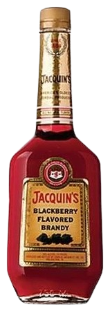 Bottle of Jacquins Blackberry Flavored Brandy 750 ML with rich blackberry flavor