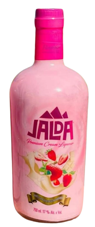 Jalda Premium Cream White Chocolate & Strawberry Liqueur 750 ML bottle