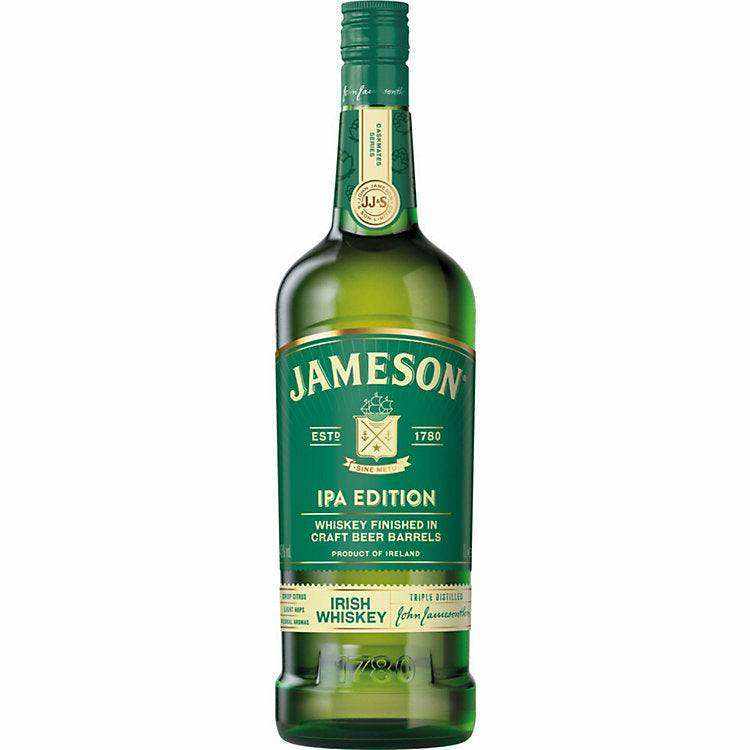 Jameson Caskmates IPA Edition 1L bottle, finished in craft IPA-seasoned barrels, showcasing its unique flavor profile.