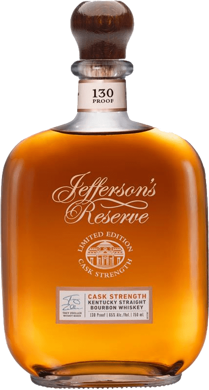 Jefferson's Reserve Cask Strength Bourbon 750ml Bottle 750 ML