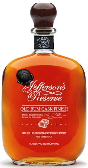 Jefferson's Reserve Old Rum Cask Finish Straight Bourbon Whiskey 750 ML