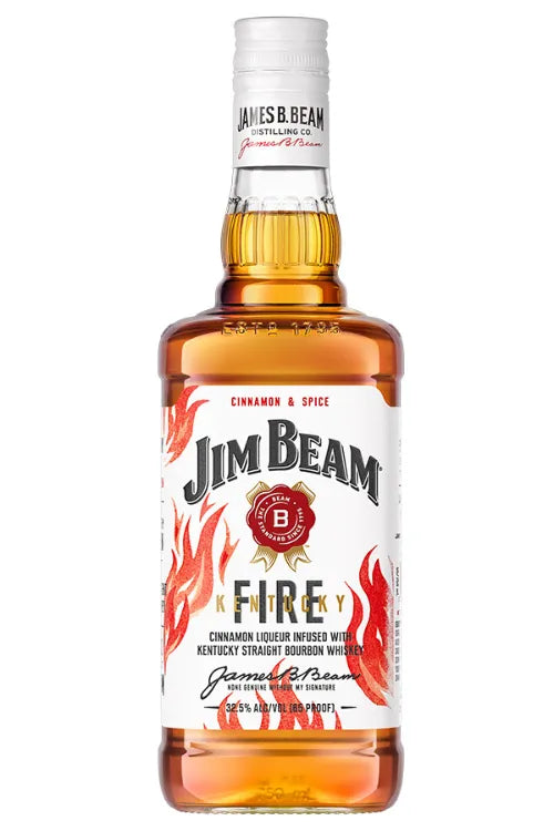 Jim Beam Kentucky Fire Infused With Cinnamon Straight Bourbon Whiskey 1 L