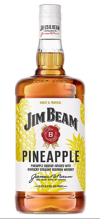 Jim Beam Pineapple Bourbon Whiskey 1.75L Bottle – Flavored Liqueur