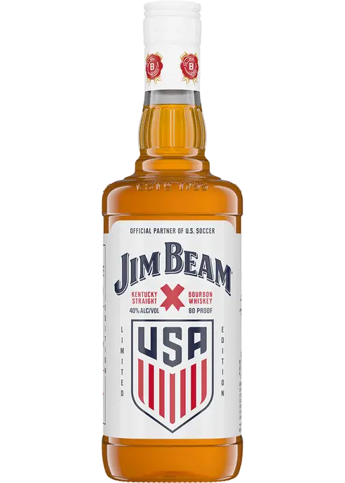 Jim Beam Straight Bourbon Us Soccer Limited Edition 4 Yr 80 750 ML