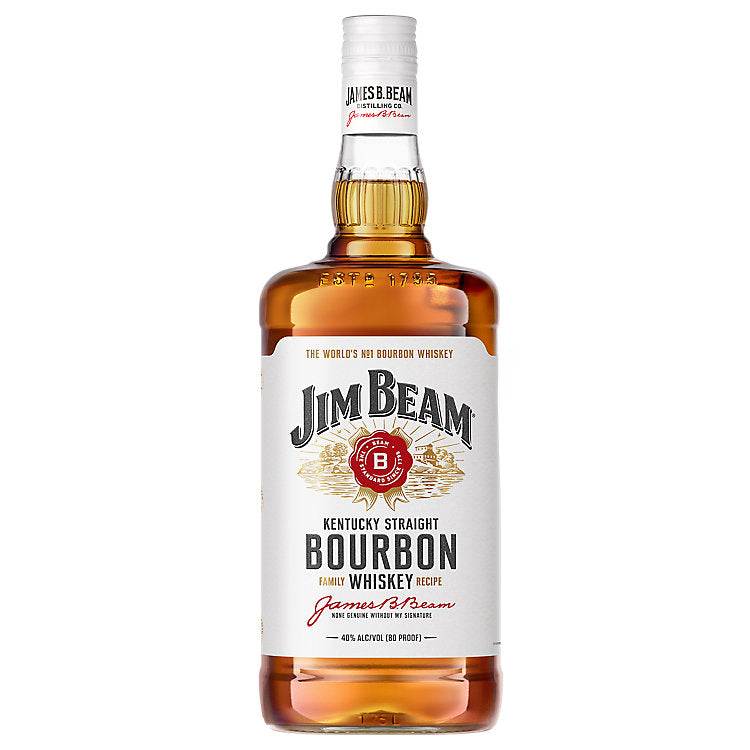 Jim Beam Straight Bourbon White Label 4 Yr 80 1.75 L