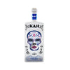 KAH Blanco Tequila 750 ML with Día de los Muertos skull design.