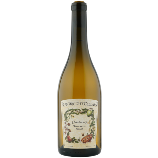 Ken Wright Chardonnay Willamette Valley 750ml bottle of elegant Oregon white wine with fresh citrus and stone fruit flavors