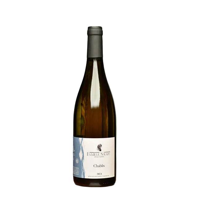 Famille Savary Chablis Hommage 2024 750 ML bottle showcasing classic French white wine with vibrant acidity and mineral notes