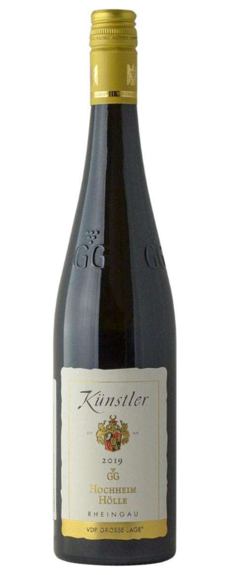 Kunstler Riesling Dry GG Hochheimer Holle 2020 750ML bottle showcasing Rheingau grand cru wine with citrus and stone fruit notes