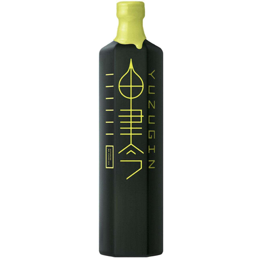 Kyoya Shuzo Yuzu Gin 750ml bottle with black and yellow design, premium Japanese citrus gin