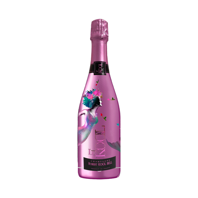 Champagne Robert Kool Bell Le Kool First Lady Rose 750ml sparkling rosé wine with vibrant berry flavors and elegant packaging