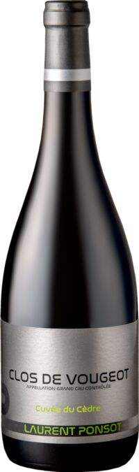Laurent Ponsot Clos De Vougeot Grand Cru Cuvee Du Cedre 2017 wine bottle.
