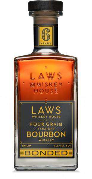 Laws Whiskey House 6 Years Old Four Grain Straight Bonded Bourbon Whiskey 750 ML