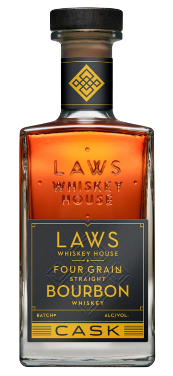 Laws Whiskey House Four Grain Straight Cask Bourbon Whiskey 750 ML
