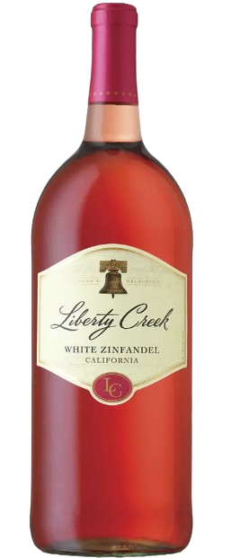 Bottle of Liberty Creek Wine Winemaker's Selection White Zinfandel California 1.5 L – sweet pink California wine