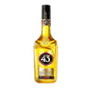 Licor 43 Herbal Liqueur 62 1L bottle with golden liquid and label, showcasing Spanish heritage.