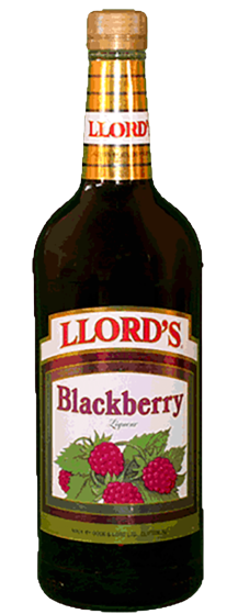 Llords Blackberry Liqueur 1L bottle with rich purple blackberry flavor and fruit-forward aroma