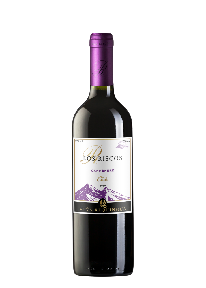Los Riscos Carmenere 750 ML Chilean red wine bottle