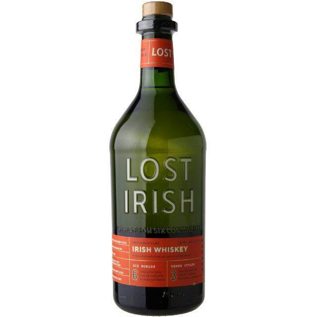 Lost Irish Whiskey 750 ML premium Irish whiskey bottle smooth blended Irish whiskey