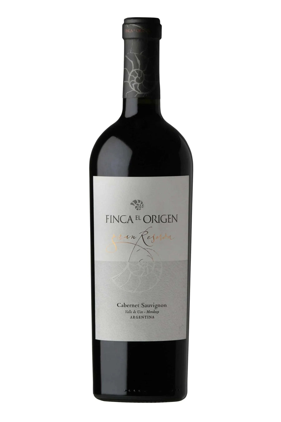 Finca El Origen Gran Reserva Cabernet Sauvignon 2017 bottle from Valle de Uco with elegant label