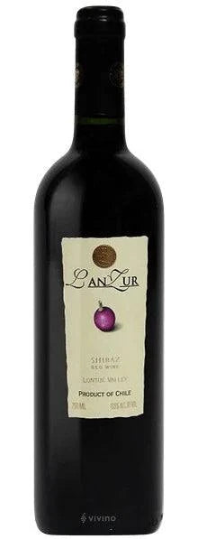 Lanzur Shiraz 750 ML bottle of bold red wine with rich dark fruit and spice notes