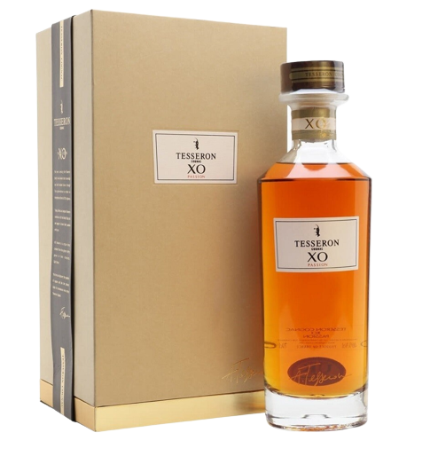 Tesseron XO Passion Cognac 750 ML bottle and box display.