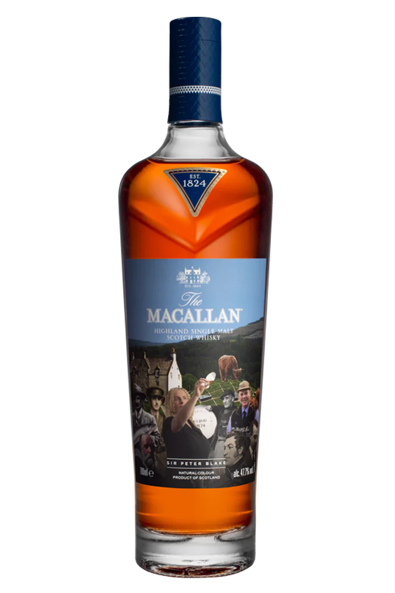 Macallan Highland Single Malt Scotch Whiskey Sir Peter Blake Edition Artist Collaboration Tier B Gift Pack 750 ML