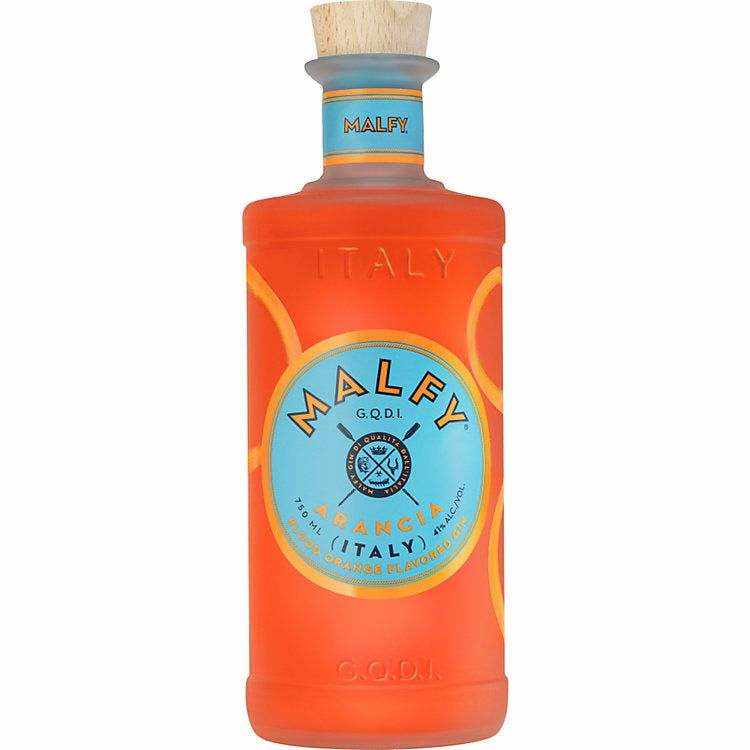 Malfy Sicilian Blood Orange Gin bottle, infused with Sicilian blood oranges, 750ml.