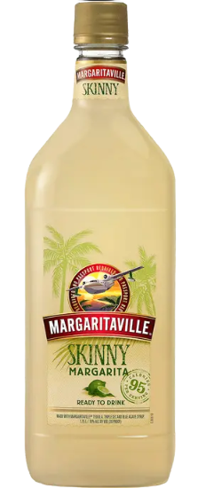 Margaritaville Spirits Skinny Margarita 1.75L bottle, ready-to-serve low-calorie margarita cocktail with citrus flavors