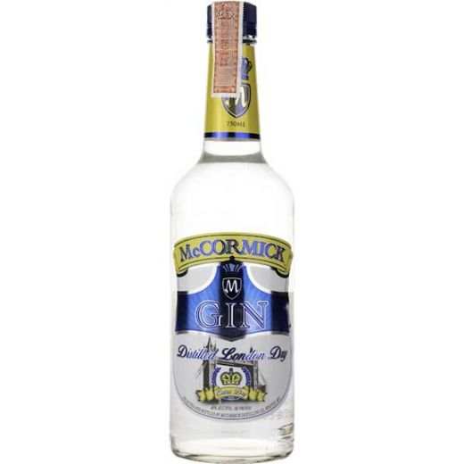 McCormick Co Gin 1.75 L London Dry style gin with juniper, citrus, and spice flavor notes in a clear bottle